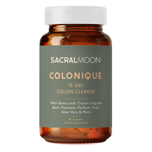 SACRALMOON 15 Day Colon Cleanse - Digestive Support for Cleansing & De-Bloating, Senna Leaf, Cascara Sagrada, Psyllium Husk, Flaxseed, Aloe Vera, Probiotics and More. Constipation Relief.…