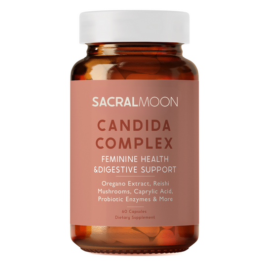 Candida Cleanse - 8 Cleansing Ingredients for Digestive Support, Detox and Feminine Care - Oregano, Caprylic, Probiotics, Reishi Mushroom, Aloe, Black Walnut. Vaginal PH Balance…